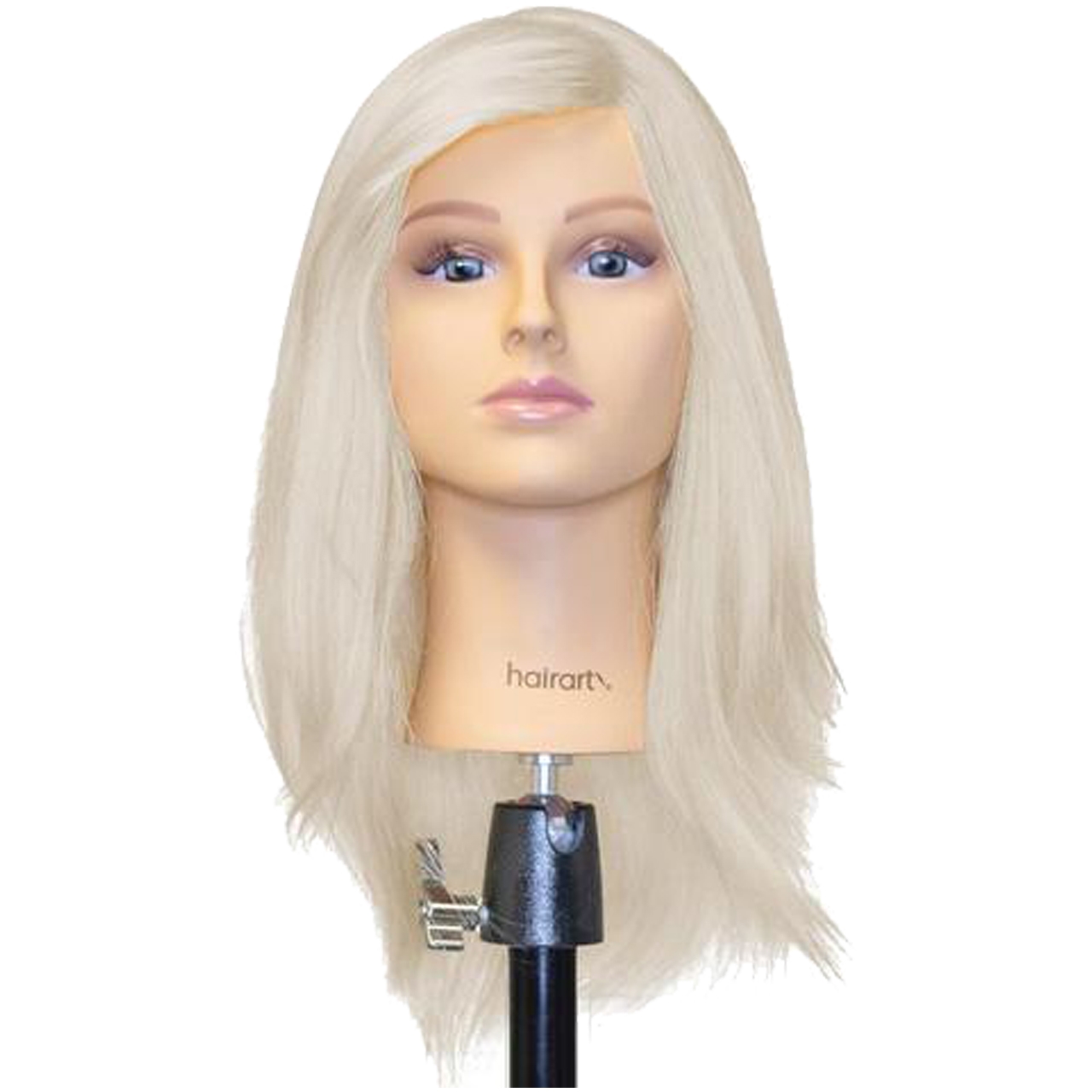 Blonde hair store mannequin head