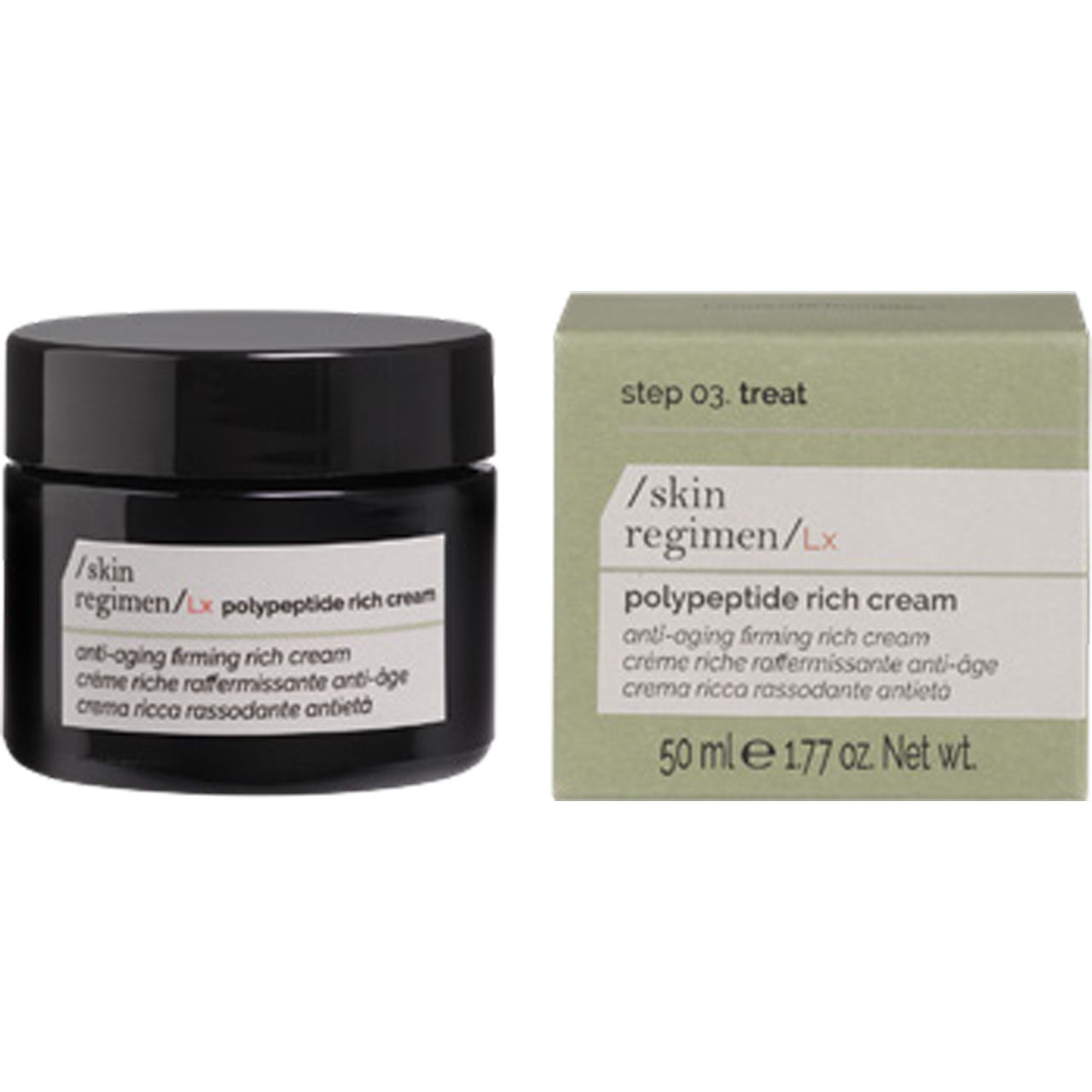 Skin outlet regimen polypeptide rich cream