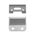 StyleCraft Replacement Fixed Stainless Steel Taper Hair Clipper Blade w/ Moving Ceramic Deep Tooth Cutter Set